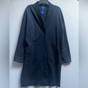 Kit and Ace cashmere tencel blend dark blue cardigan Jacket Sz M